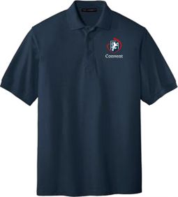 CONVENT - Port Authority Silk Touch Polo, Navy